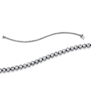 Tennisarmband  18kt Weißgold mit 5,00ct Diamanten