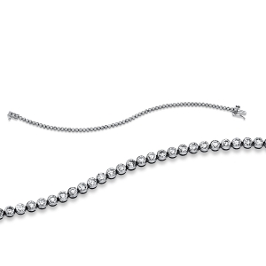 Tennisarmband  14kt Weißgold mit 3,00ct Diamanten
