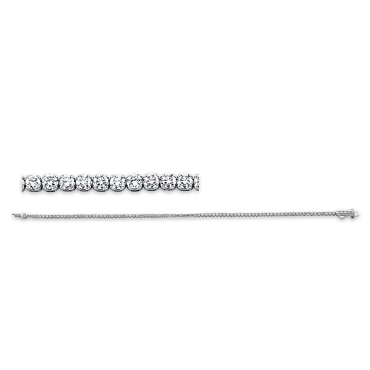 Tennisarmband  18kt Weißgold mit 2,00ct Diamanten