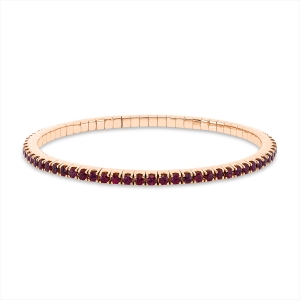 Armband 4er-Krappe 18 kt RG, Flex-Band, variabel