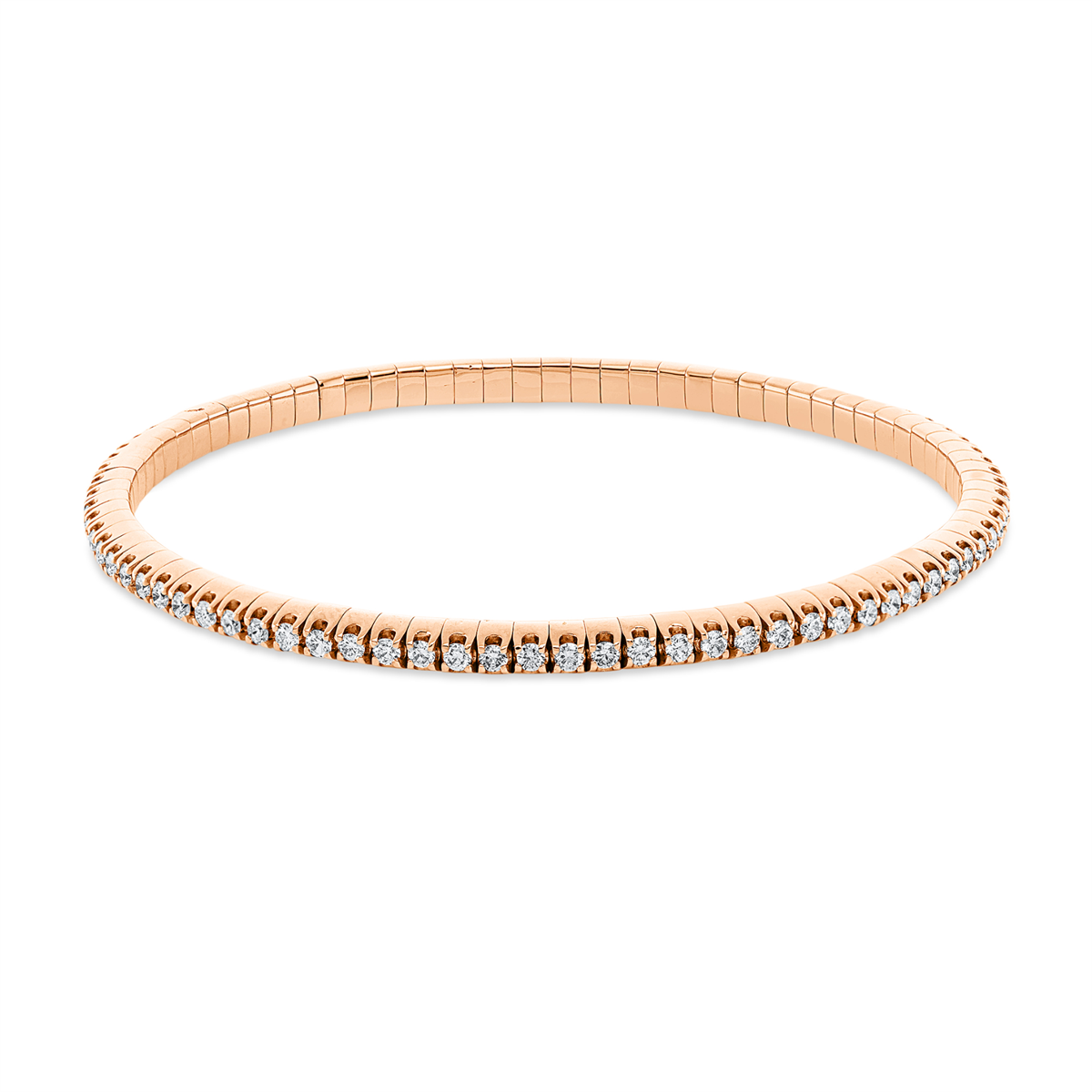 Armband 18 kt RG, Flex-Band, variabel