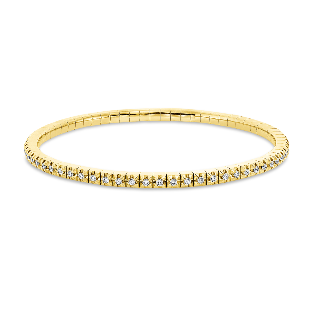 Armband 4er-Krappe 18 kt GG, Flex-Band, variabel