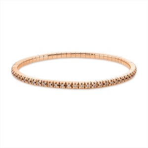 Armband 4er-Krappe 18 kt RG, Flex-Band, variabel