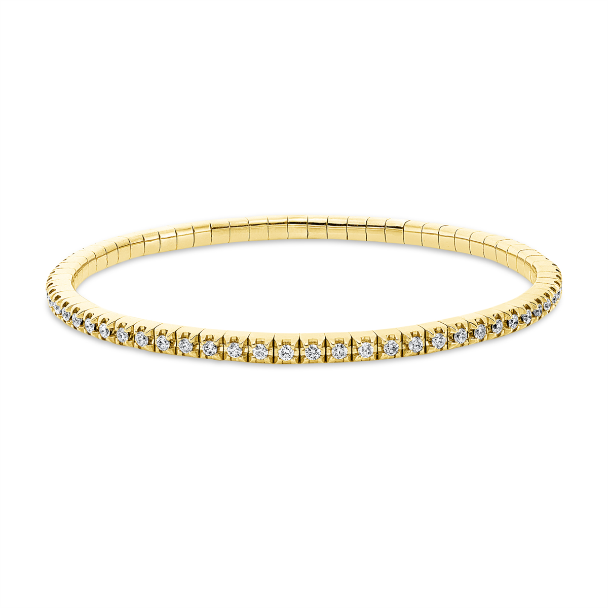 Armband 4er-Krappe 18 kt GG, Flex-Band, variabel