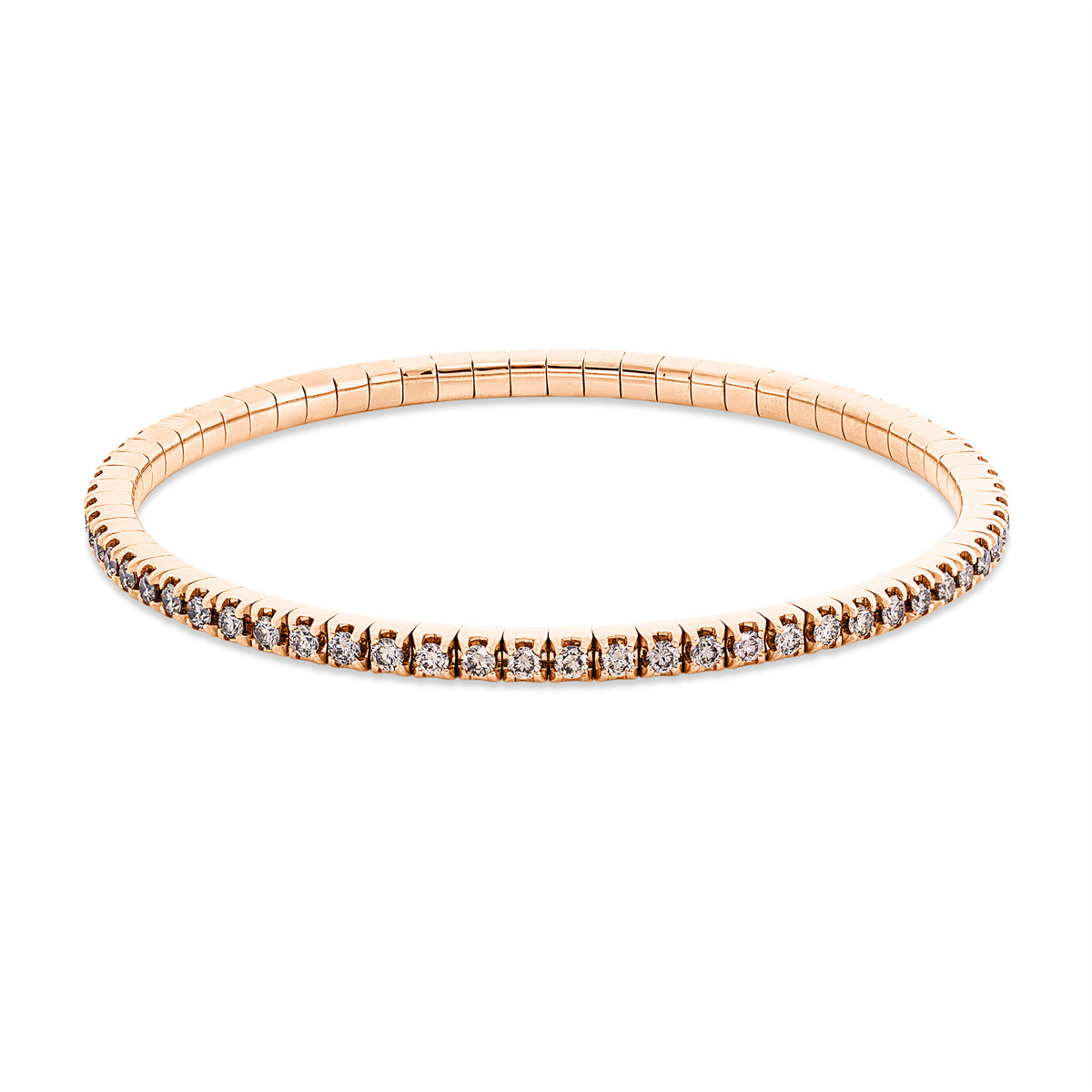 Armband 4er-Krappe 18 kt RG, Flex-Band, variabel