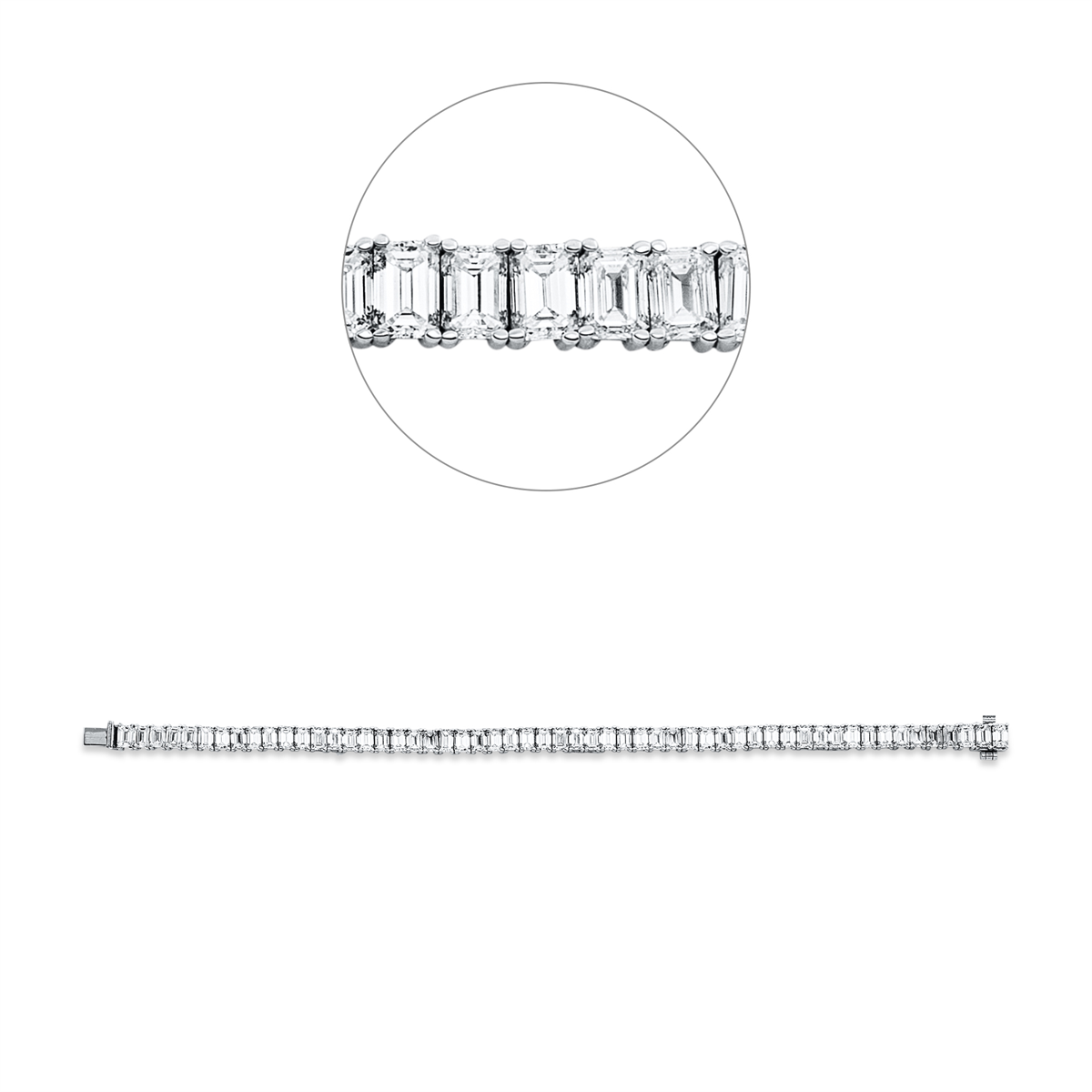 Armband 4er-Krappe 18 kt WG