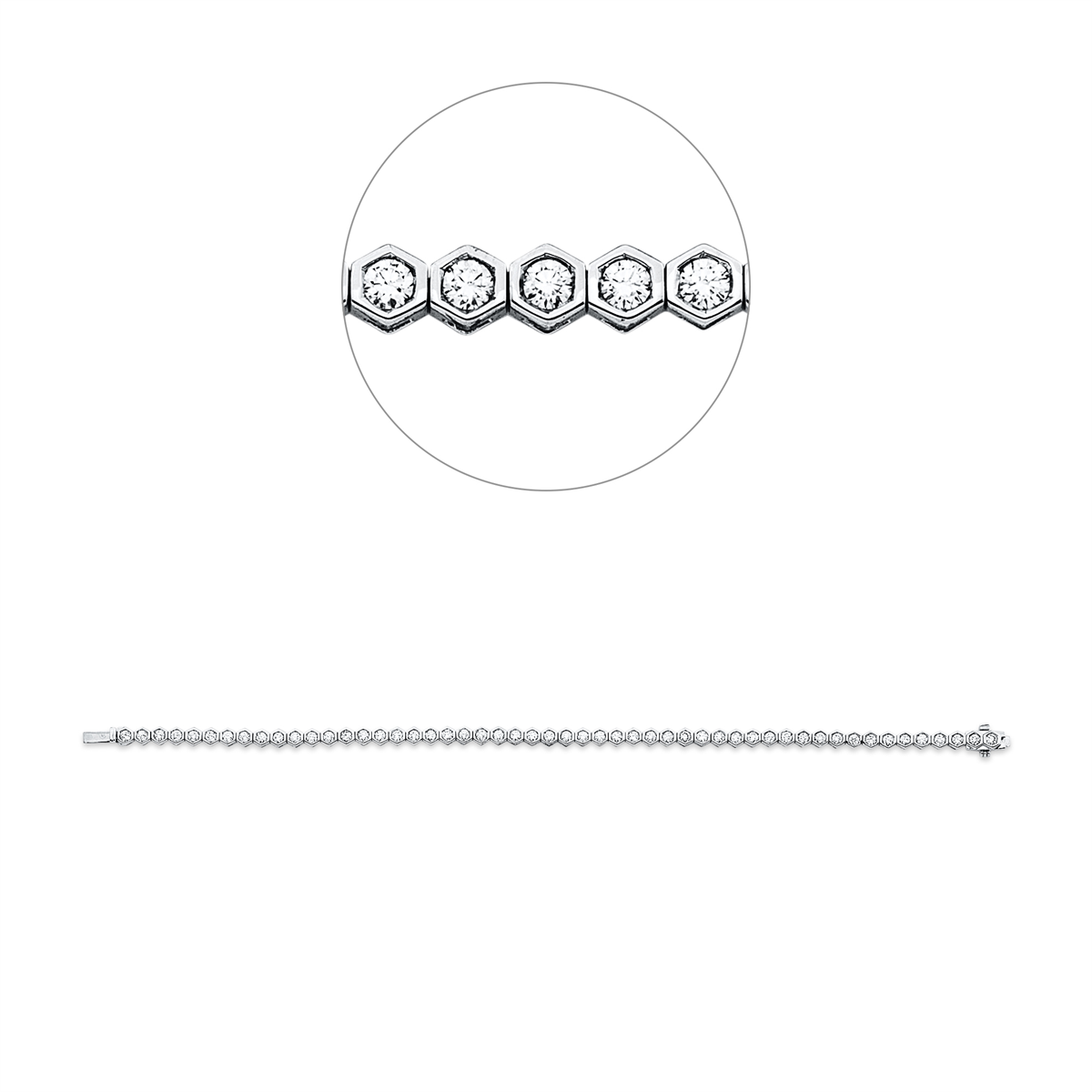 Armband Zarge 18 kt WG