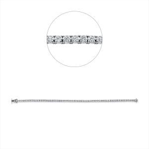 Tennisarmband  18kt Weißgold mit 1,18ct Diamanten