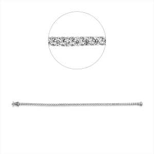 Tennisarmband  18kt Weißgold mit 1,91ct Diamanten