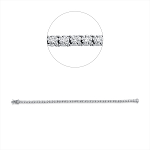 Tennisarmband  18kt Weißgold mit 2,43ct Diamanten