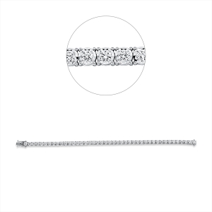 Tennisarmband  18kt Weißgold mit 3,40ct Diamanten