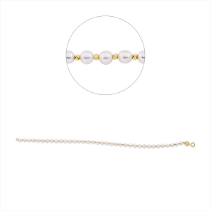 Armband  18kt Gelbgold mit 0,00ct Diamanten