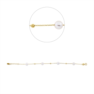 Armband  18kt Gelbgold mit ZÖ 16 cm mit 0,00ct Diamanten