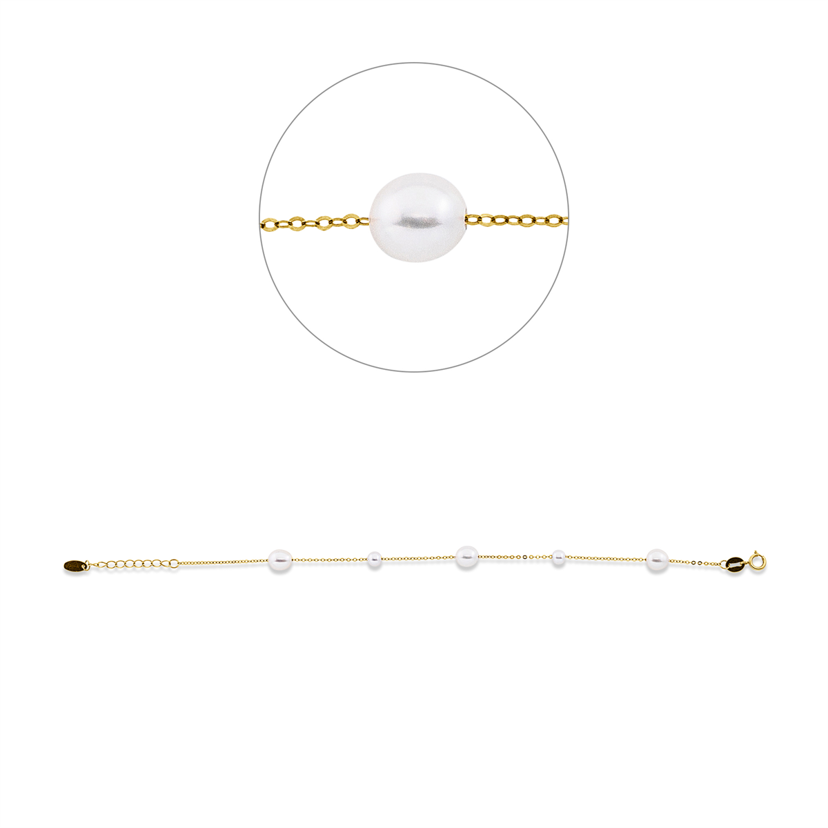 Armband  18kt Rotgold mit ZÖ 16 cm mit 0,00ct Diamanten