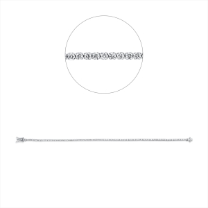 Tennisarmband  18kt Weißgold mit 1,36ct Diamanten