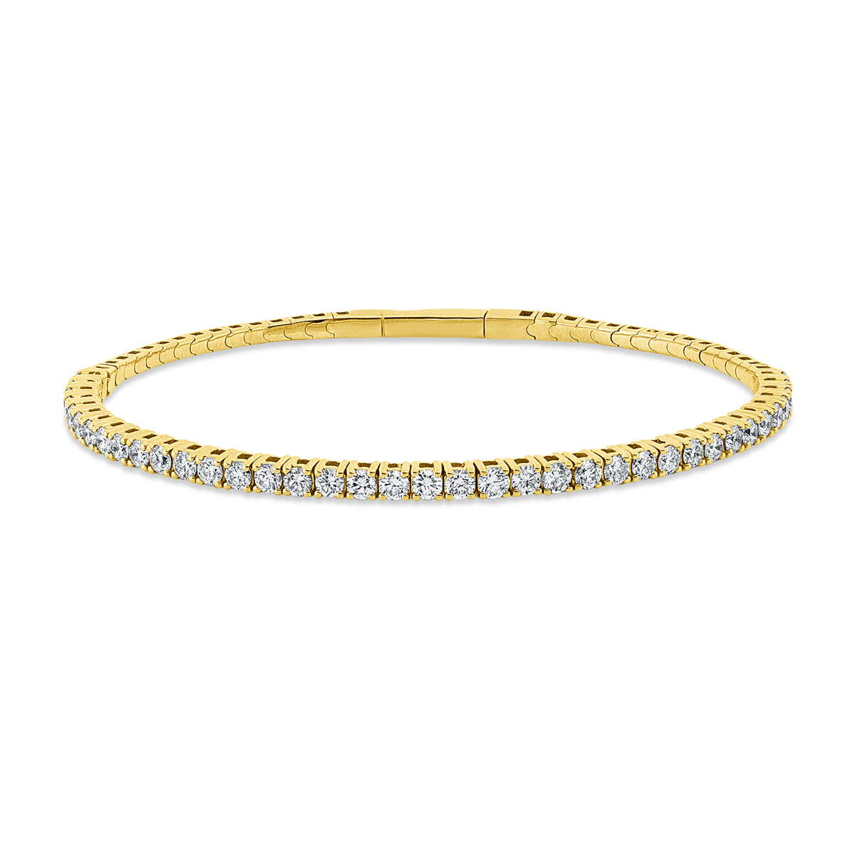 Tennisarmband 4er-Krappe 18kt Gelbgold mit 1,95ct Diamanten