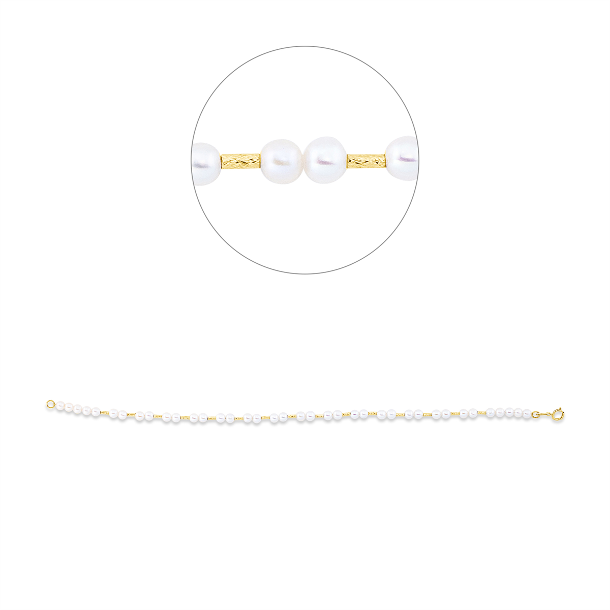 Armband  18kt Gelbgold mit 0,00ct Diamanten