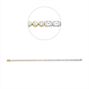 Armband Zarge 18 kt GG+WG