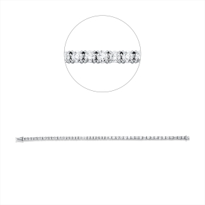 Armband 4er-Krappe 18 kt WG