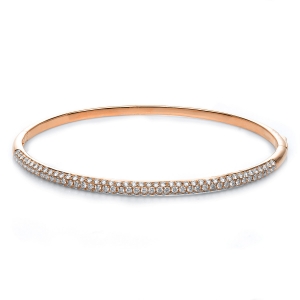 Pavé Armreif  18kt Rotgold mit 1,50ct Diamanten