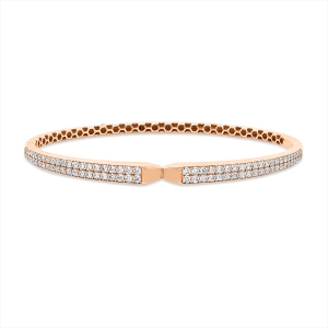 Armreif  18kt Rotgold mit 1,09ct Diamanten