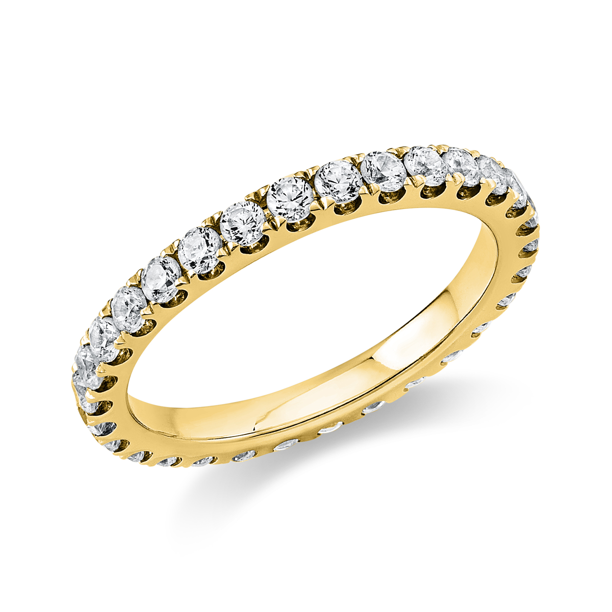 Infinity Memoire Ring  14kt Gelbgold mit 1,03ct Diamanten