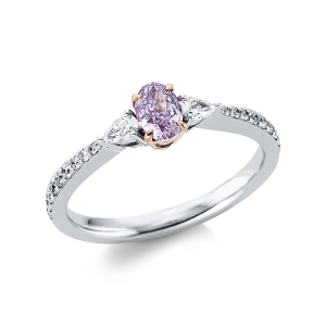 Ring 4er-Krappe 18 kt WG+RG, GIA1213784405