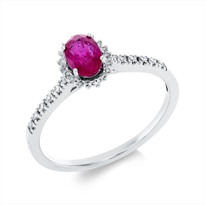 Ring 4er-Krappe 18 kt WG