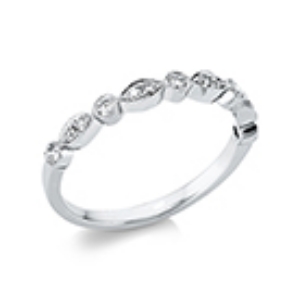 Ring  18kt Weißgold mit 0,19ct Diamanten