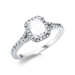 Ring 4er-Krappe 18 kt WG, IGI 355941528