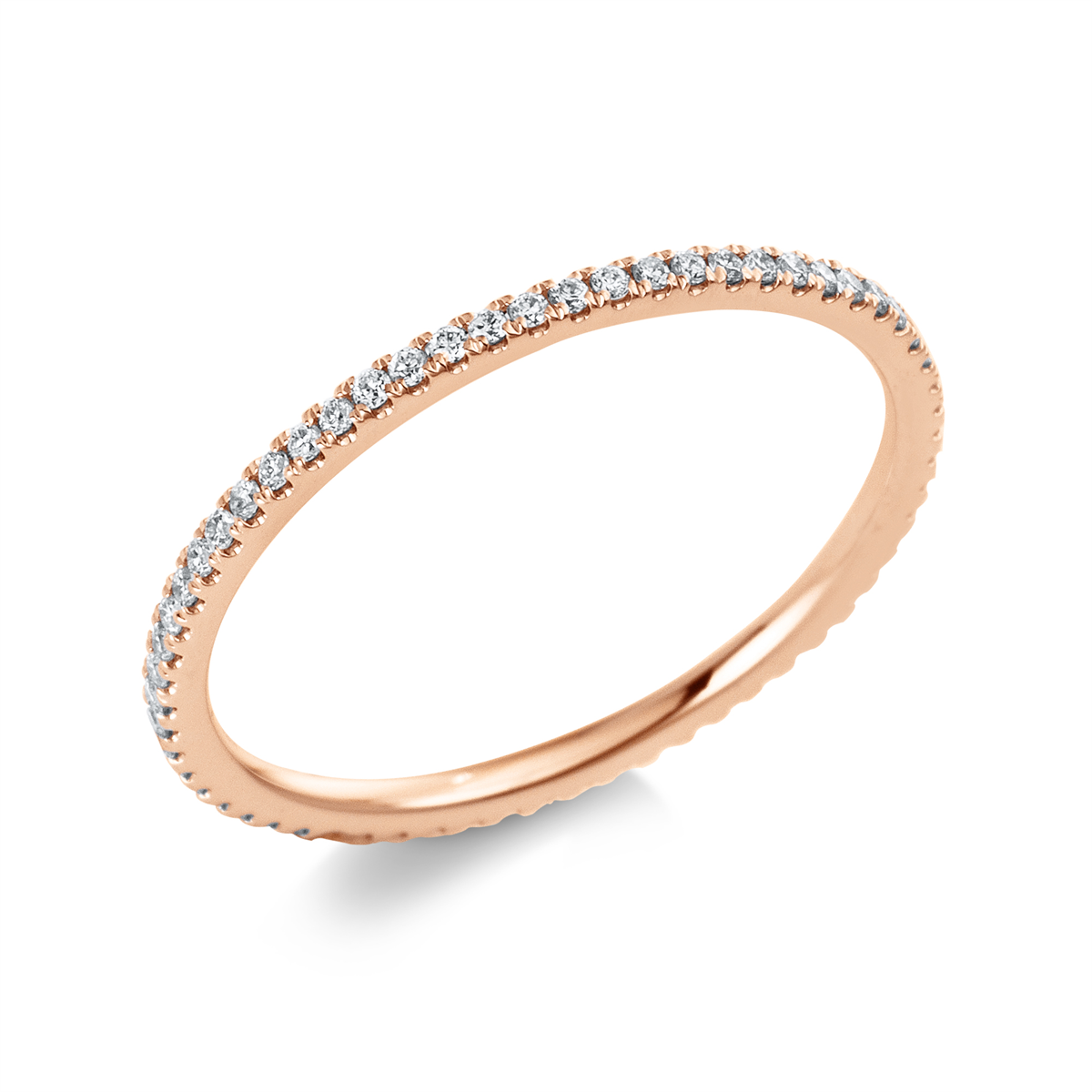 Infinity Memoire Ring  14kt Rotgold mit 0,21ct Diamanten