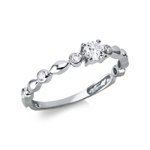 Ring 4er-Krappe 18 kt GG