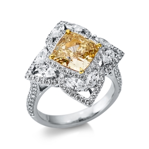 Ring 4er-Krappe 18 kt WG+GG, GIA 5176626884