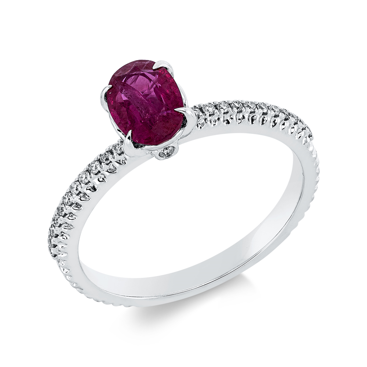 Ring 4er-Krappe 18 kt WG