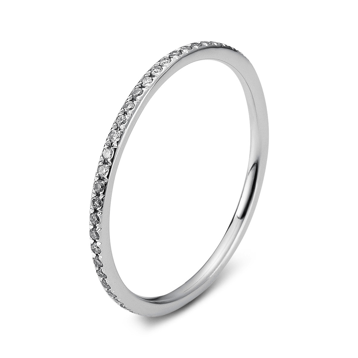 Infinity Memoire Ring  18kt Weißgold mit 0,19ct Diamanten