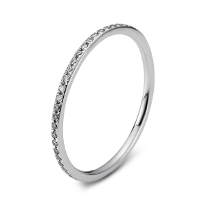 Infinity Memoire Ring  18kt Weißgold mit 0,19ct Diamanten