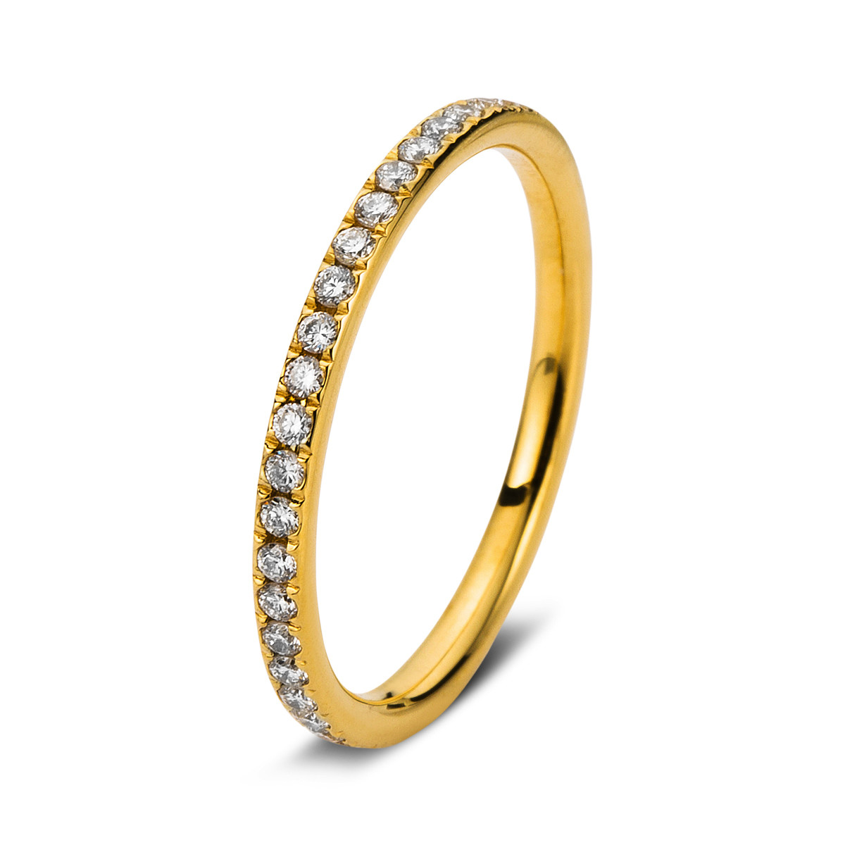 Infinity Memoire Ring  18kt Gelbgold mit 0,37ct Diamanten