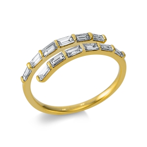 Ring  18kt Gelbgold mit 0,49ct Diamanten