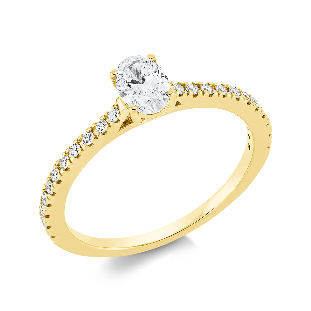 Ring 4er-Krappe 18 kt GG