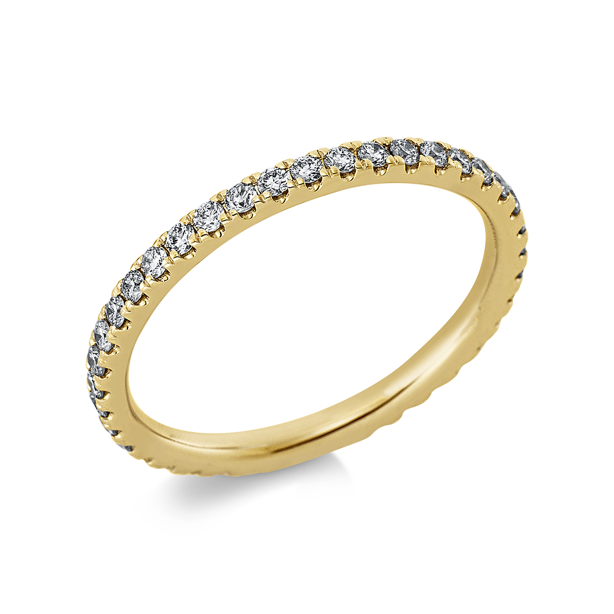 Infinity Memoire Ring  14kt Gelbgold mit 0,45ct Diamanten