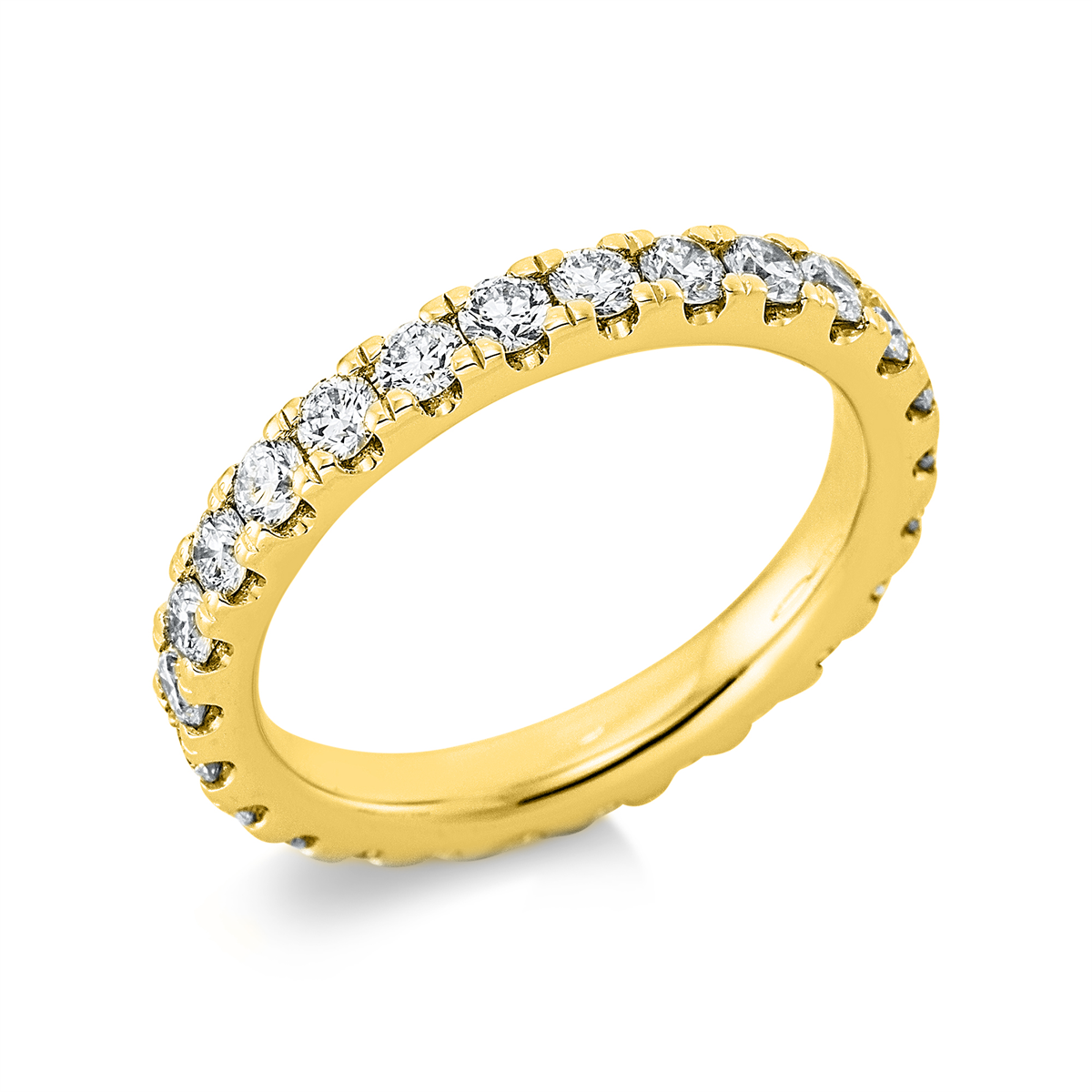 Infinity Memoire Ring  14kt Gelbgold mit 1,37ct Diamanten