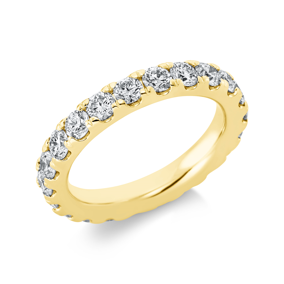 Infinity Memoire Ring  14kt Gelbgold mit 2,29ct Diamanten