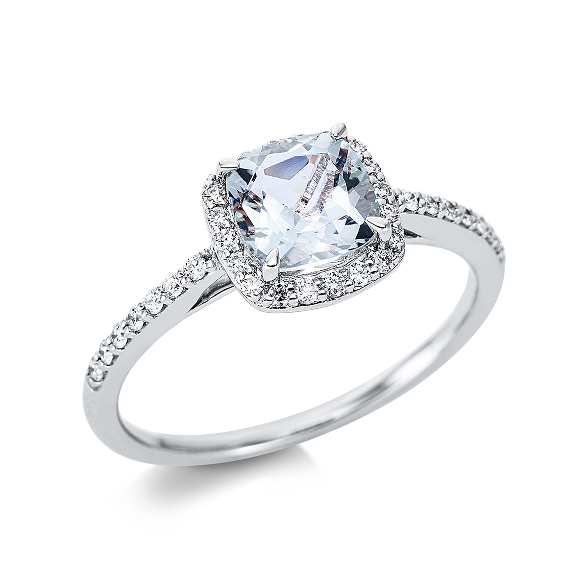 Ring 4er-Krappe 18 kt WG