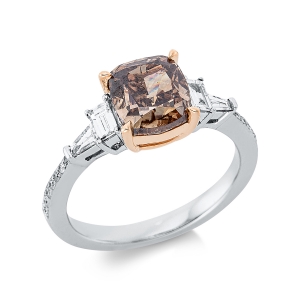 Ring 4er-Krappe 18 kt WG+RG