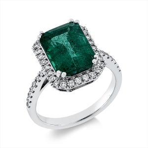 Ring 4er-Krappe 18 kt WG