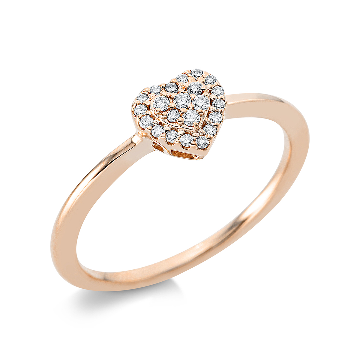 Ring 18 kt RG Herz