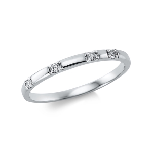 Ring  18kt Weißgold mit 0,06ct Diamanten