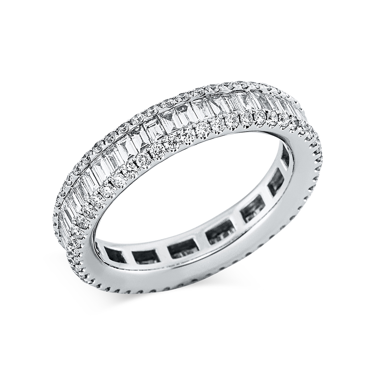 Ring  18kt Weißgold mit 1,64ct Diamanten