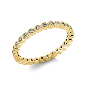 Infinity Memoire Ring  18kt Gelbgold mit 0,27ct Diamanten
