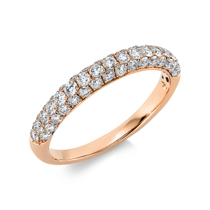 Pavé Ring  18kt Rotgold mit 0,84ct Diamanten